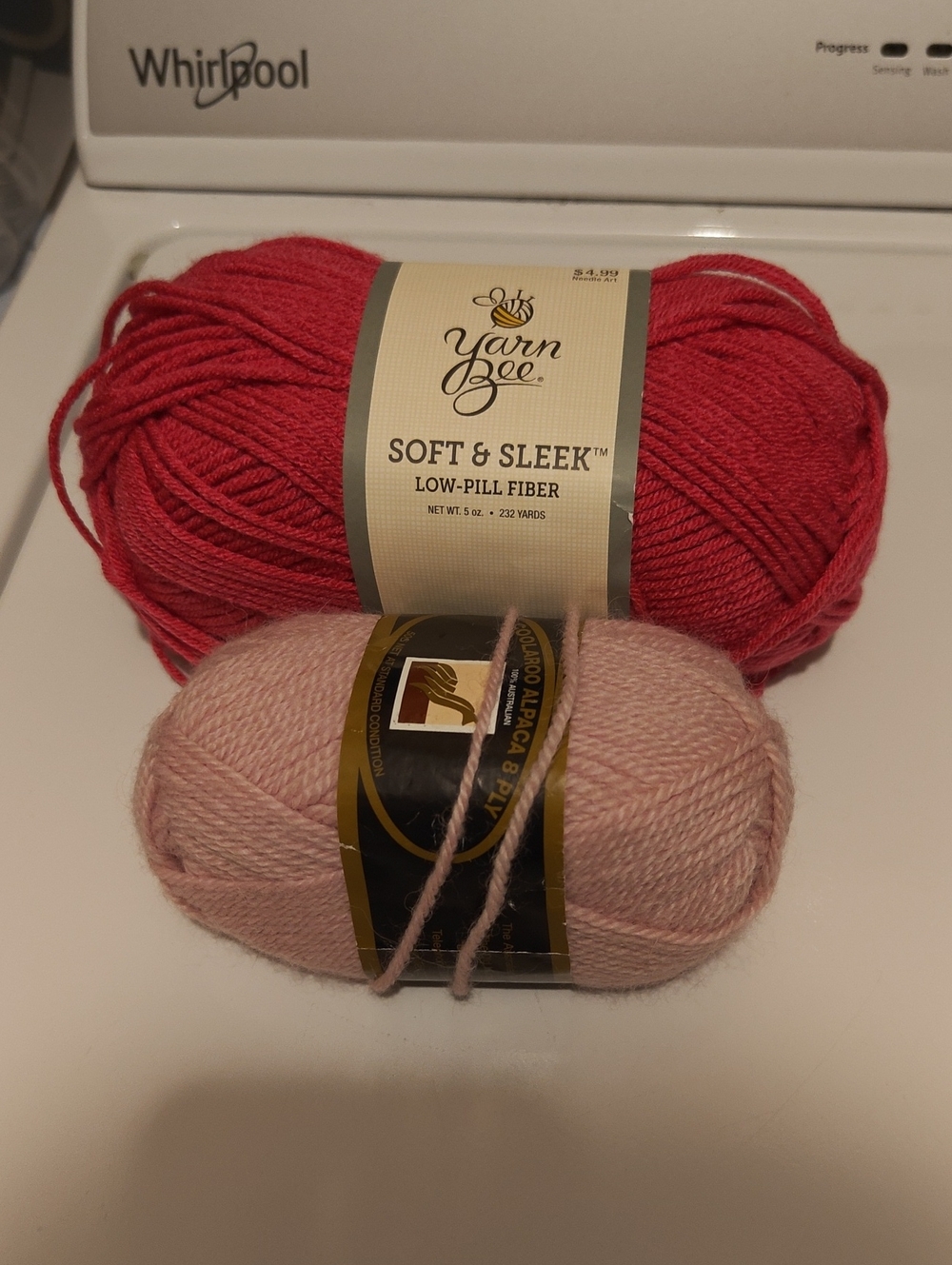Pink Skeins Of Yarn